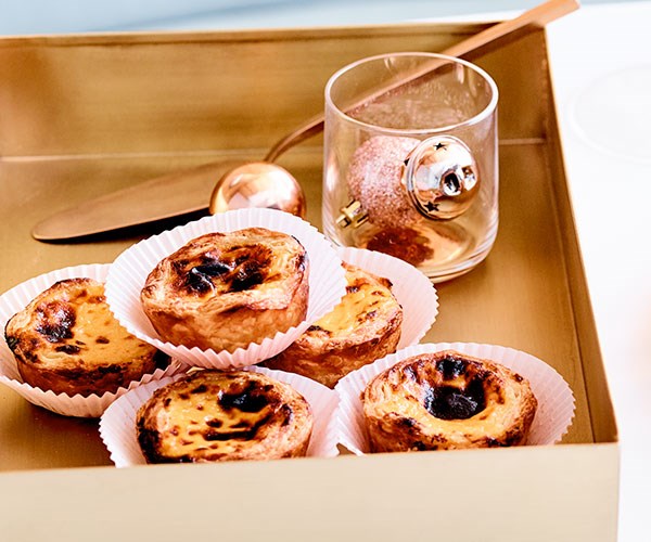 **[Lauren Eldridge's eggnog custard tarts](https://www.gourmettraveller.com.au/recipes/chefs-recipes/eggnog-custard-tarts-18045|target="_blank"|rel="nofollow")**