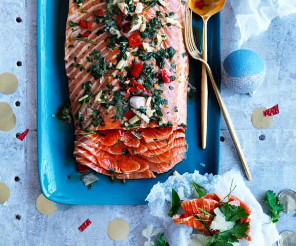 **[Asian-style cured trout with rice paper crackers](http://www.gourmettraveller.com.au/recipes/browse-all/asian-style-cured-trout-with-rice-paper-crackers-12650|target="_blank")**