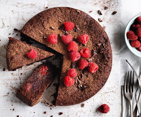 **[Cacao, hazelnut and raspberry cake](https://www.gourmettraveller.com.au/recipes/browse-all/cacao-hazelnut-and-raspberry-cake-12724|target="_blank"|rel="nofollow")**