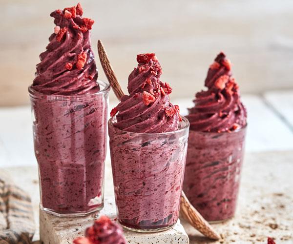 A cheat's recipe for blackberry soft serves