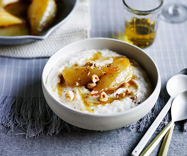 **[Semolina pudding with caramel pears](https://www.gourmettraveller.com.au/recipes/fast-recipes/semolina-pudding-with-caramel-pears-13608|target="_blank")**