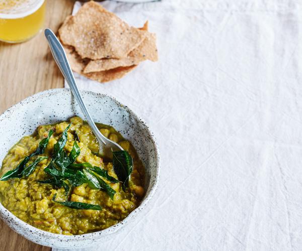 **[Emma McCaskill's chickpea dhal with papadums](https://www.gourmettraveller.com.au/recipes/chefs-recipes/chickpea-dhal-18550|target="_blank"|rel="nofollow")**