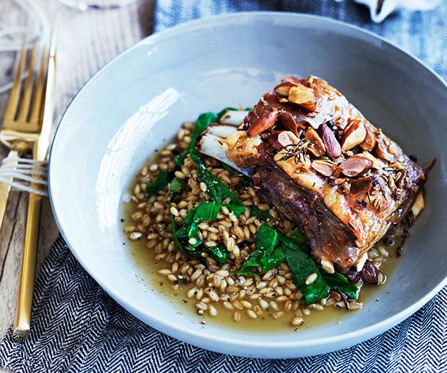 **[Templo's lamb belly with pearl barley](https://www.gourmettraveller.com.au/recipes/chefs-recipes/templos-lamb-belly-with-pearl-barley-9279|target="_blank")**