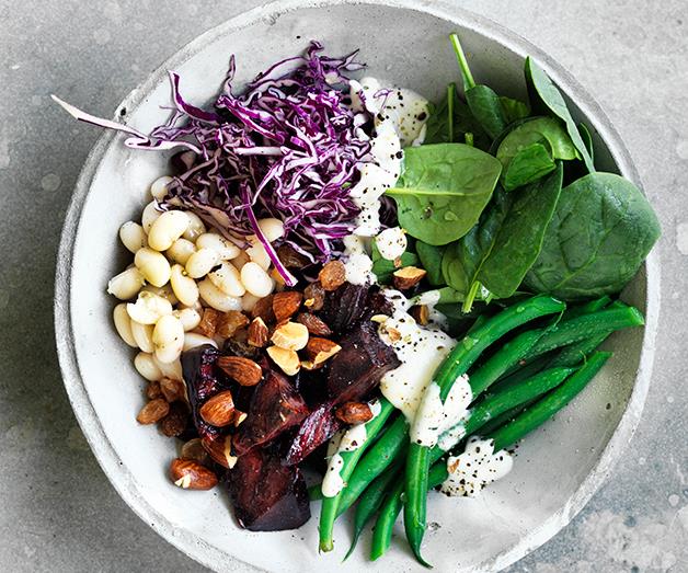**[Cannellini bean and beetroot salad](https://www.gourmettraveller.com.au/recipes/browse-all/cannellini-bean-and-beetroot-salad-12710|target="_blank")**