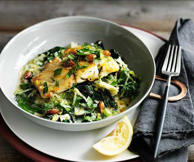 **[Pan-fried trevalla with avgolemono silverbeet](https://www.gourmettraveller.com.au/recipes/fast-recipes/pan-fried-trevalla-with-avgolemono-silverbeet-13711|target="_blank")**