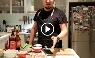 Watch: Junda Khoo makes lobster Indomie goreng
