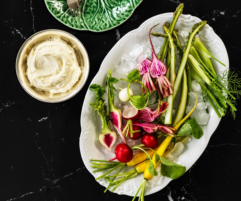 **[Andrew McConnell's spring crudités with house-made curd](https://www.gourmettraveller.com.au/recipes/chefs-recipes/crudites-curd-18907|target="_blank"|rel="nofollow")**