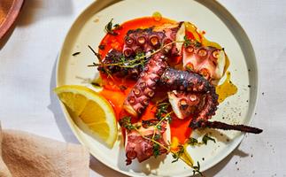 Una Más' grilled octopus with fermented chilli