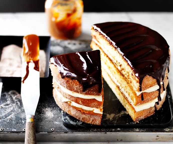 **[Churros cake](https://www.gourmettraveller.com.au/recipes/browse-all/churros-cake-19069|target="_blank")**