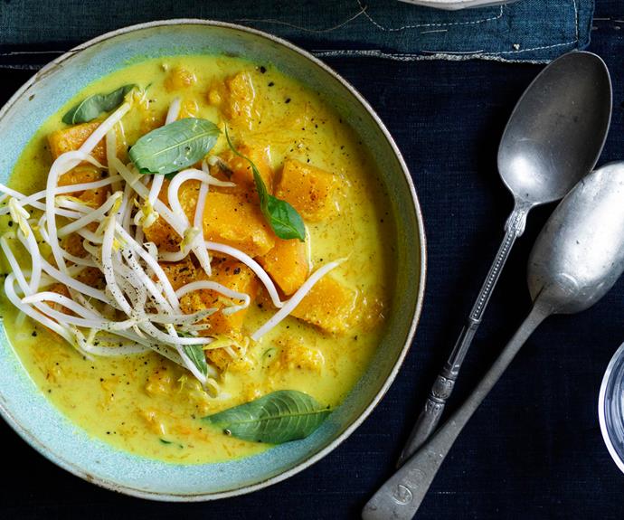 **[Spiced pumpkin soup with bean sprouts](https://www.gourmettraveller.com.au/recipes/browse-all/spiced-pumpkin-soup-bean-sprouts-19070|target="_blank")**