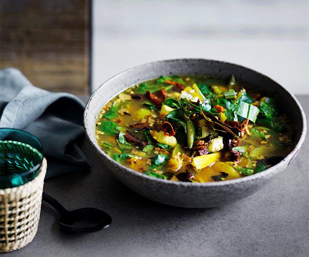 David Thompson's hot and sour soup of red snapper and turmeric