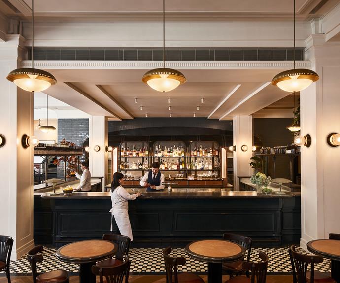 The bar area at Melbourne's Gimlet, winner of *GT*'s 2022 Best New Restaurant.