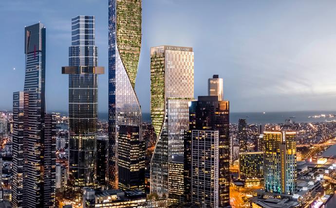 Melbourne is getting its first Four Seasons hotel, inside “the tallest vertical garden in the world”