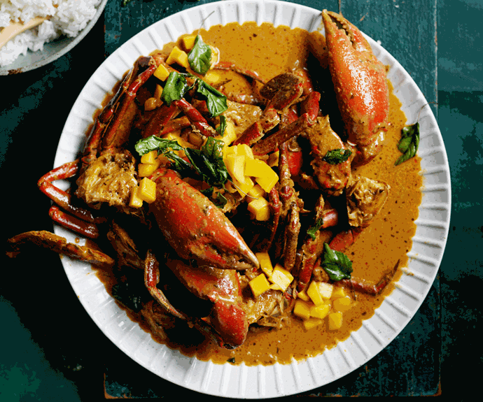 **[Thai chilli and mango mud crab](https://www.gourmettraveller.com.au/recipes/browse-all/thai-chilli-and-mango-mud-crab-19847|target="_blank"|rel="nofollow")**