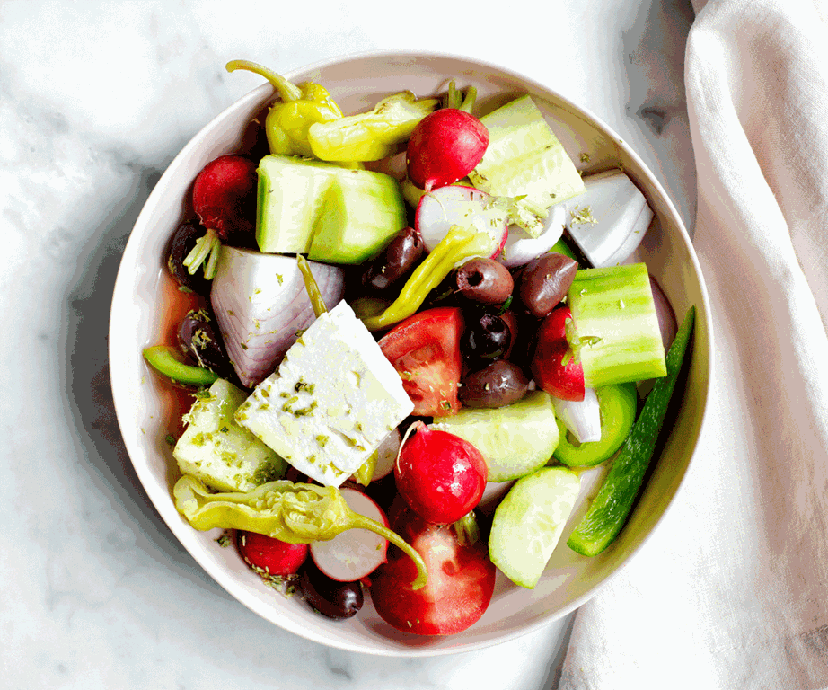 **[Hellenika's Greek salad](https://www.gourmettraveller.com.au/recipes/chefs-recipes/hellenikas-greek-salad-19912|target="_blank"|rel="nofollow")**