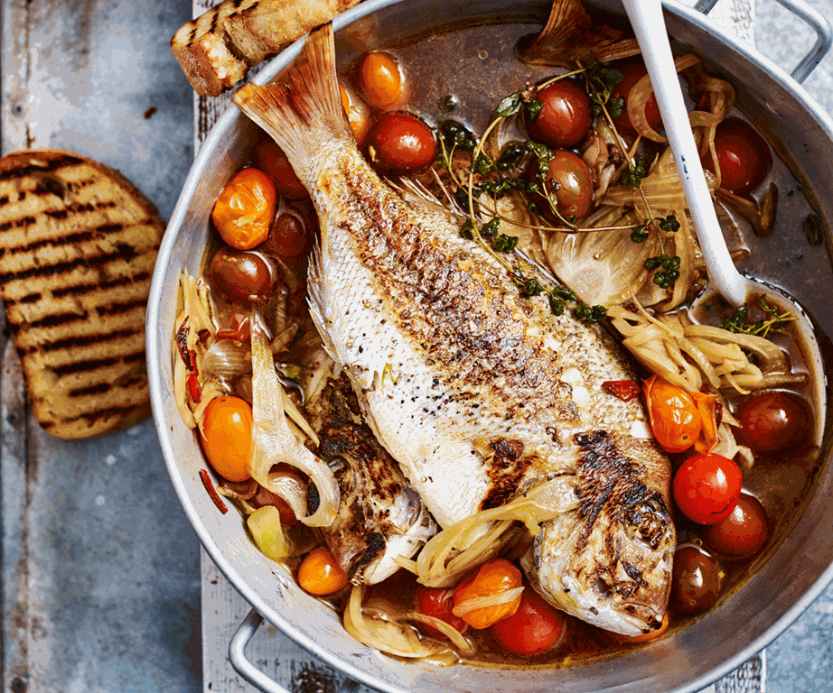 **[Baby snapper in acqua pazza](https://www.gourmettraveller.com.au/recipes/browse-all/baby-snapper-in-acqua-pazza-19922|target="_blank"|rel="nofollow")**