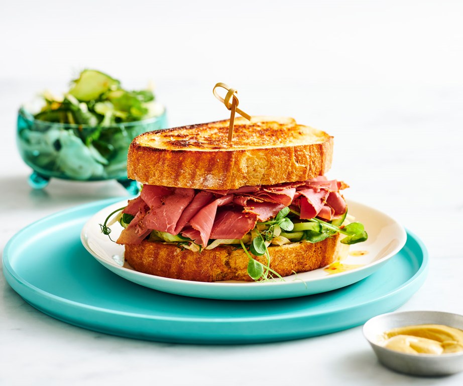 **[Pastrami and spiced fennel slaw sandwich](https://www.gourmettraveller.com.au/recipes/fast-recipes/pastrami-and-spiced-fennel-slaw-sandwich-20517|target="_blank"|rel="nofollow")**