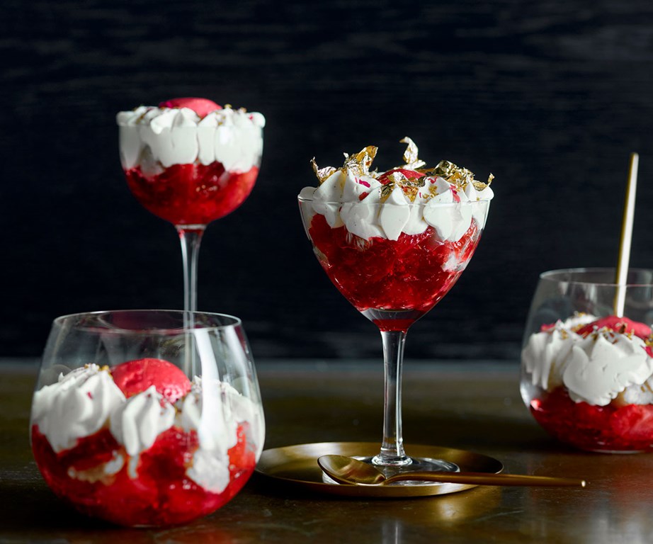 **[Victor Liong's rose tea and red fruit trifle with vanilla cream and osmanthus](https://www.gourmettraveller.com.au/recipes/browse-all/rose-tea-and-red-fruit-trifle-20668|target="_blank"|rel="nofollow")**