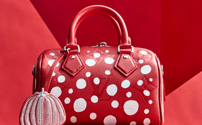 Red Louis Vuitton and Yayoi Kusama Speedy Bandoulière 20 bag