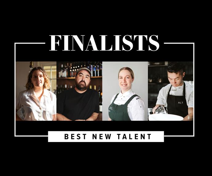 finalist portraits for the Gourmet Traveller Best New Talent Award
