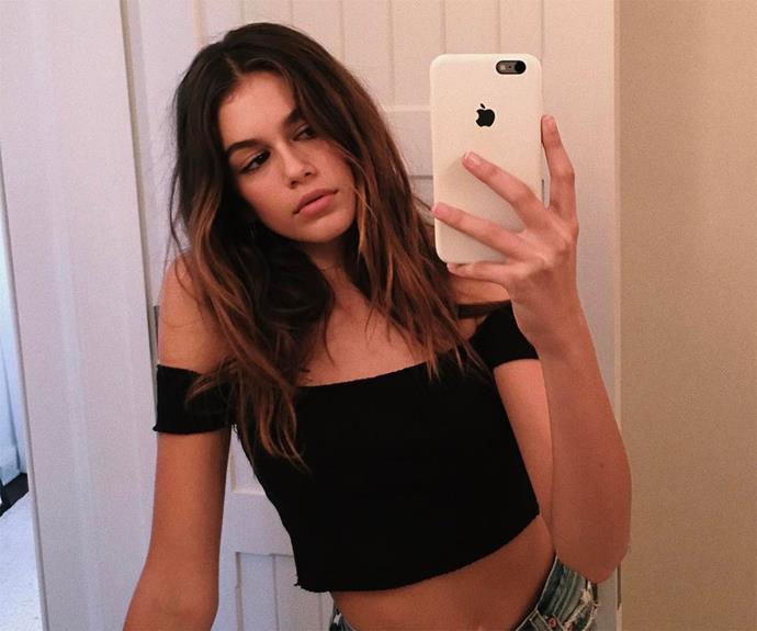 Kaia Gerber Cops Backlash For Sexy Selfie on Instagram | Harper's BAZAAR