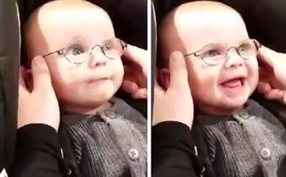 Danish baby sees mum for the first time 