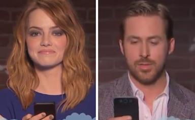 Emma Stone and Ryan Gosling feel the burn in the Oscars edition of Mean Tweets