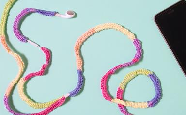 WATCH: How to make crochet covered earphones