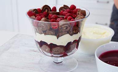 How to make a delicious chocolate and raspberry Easter trifle