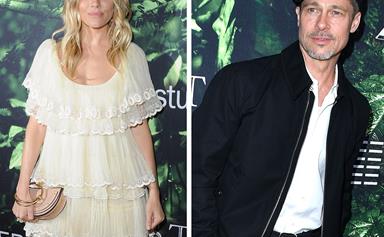 Cosy co-stars: Did Brad Pitt just flirt with Sienna Miller?