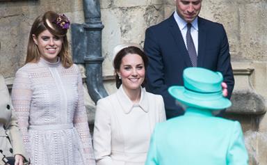 It's a very royal Easter as Duchess Catherine curtsies to The Queen