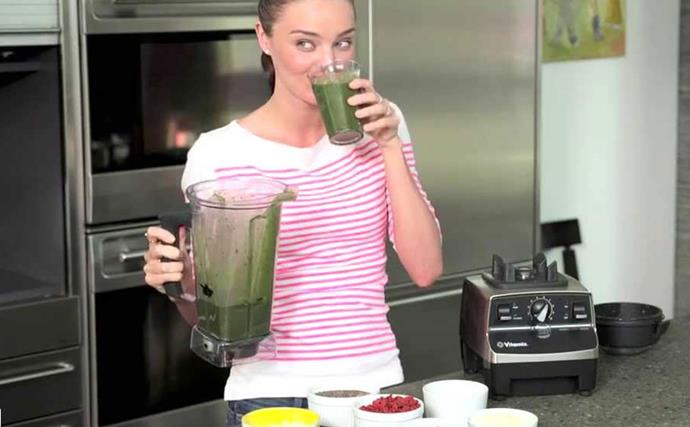 Miranda Kerr vegetarian green smoothie