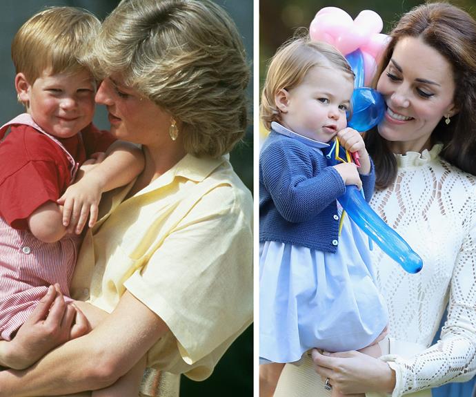 Princess Diana and Duchess Kate