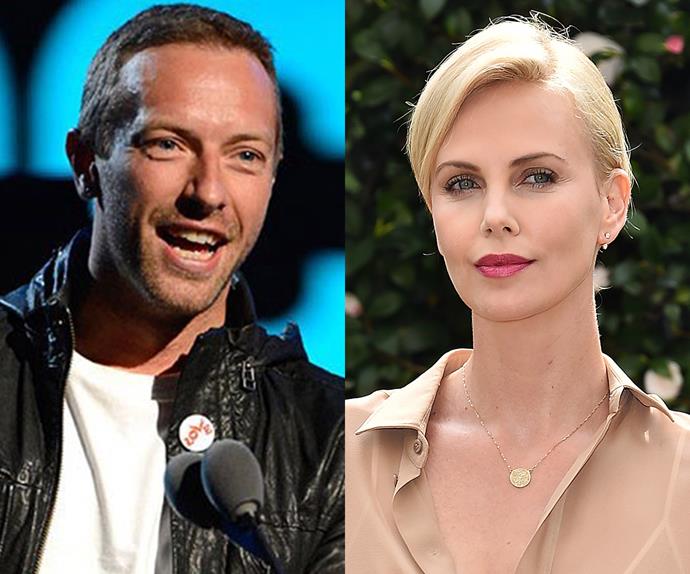 New couple alert: Chris Martin is crushing on Charlize Theron