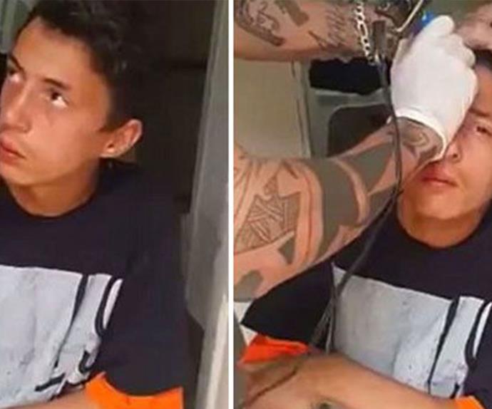 Men charged with torture after tattooing teenager's forehead tattooed with "loser" and "thief"