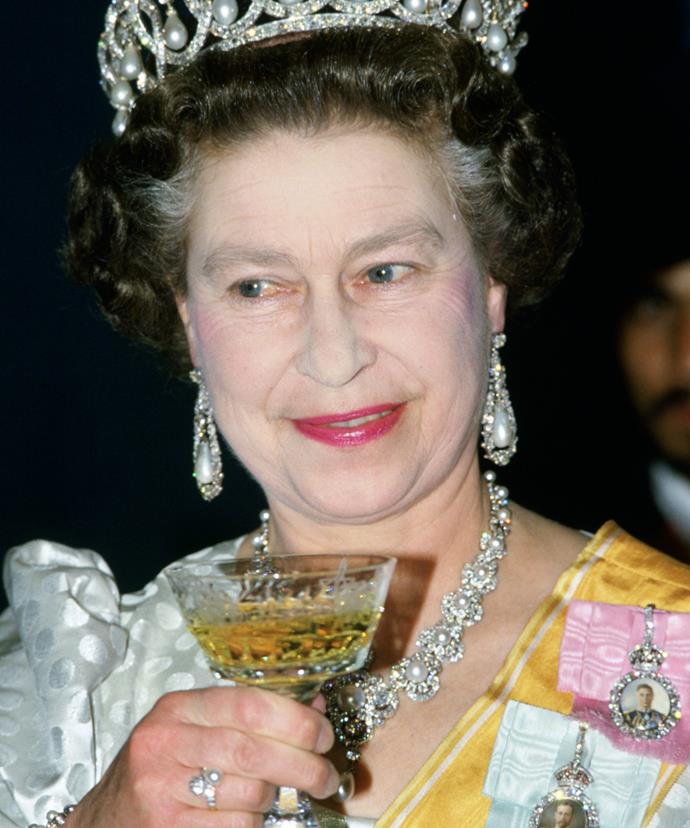 At 6 units per day, Her Majesty is a binge drinker by government standards.