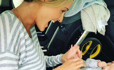 Storm Keating shares hilarious nappy-change fail