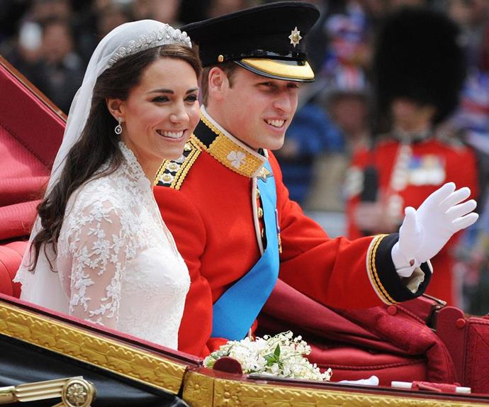 The Duke and Duchess of Cambridge at their Royal Wedding 