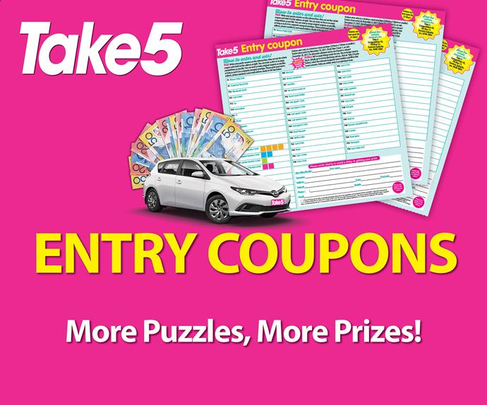 Win Prizes with Take 5 Puzzles Now To Love