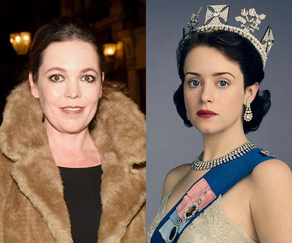Olivia Coleman will replace Claire Foy at Queen Elizabeth II in *The Crown*.