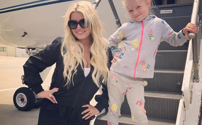 Mummy shamers lash out at Jessica Simpson for letting her 5-year-old daughter wear make-up