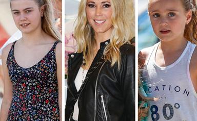 Seeing triple! Bec Hewitt steps out with lookalike daughters Mia and Ava Hewitt