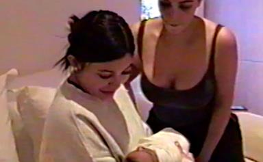 Here's your very first look of Kim Kardashian and Kanye West's third child, Chicago West