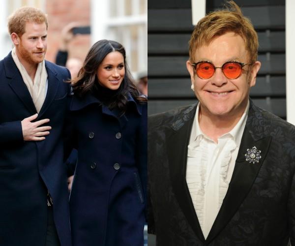 Elton John, Prince Harry, Meghan Markle