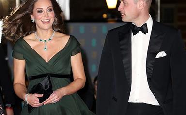 Pregnant Duchess Kate and her bump are a sweeping beauty at the BAFTAs 2018
