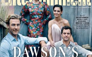 Michelle Williams and Katie Holmes reunite with Dawson's Creek cast for 20-year anniversary