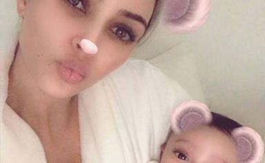 Baby Chicago made an appearance on Kim Kardashian's Snapchat and she's too cute!