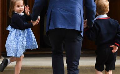Photos: Prince George and Princess Charlotte meet new royal baby