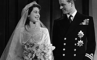 Princess Elizabeth, later Queen Elizabeth II with her husband Philip, Duke of Edinburgh, after their marriage, 1947.