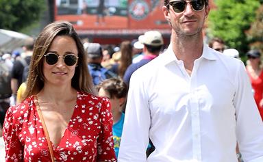 Pregnant Pippa Middleton shows growing baby bump at French Open